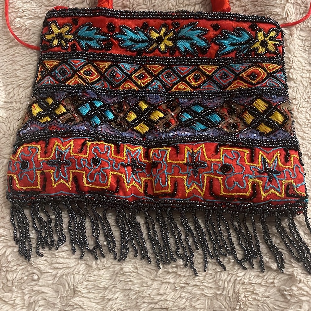 Vintage Hand beaded Purse